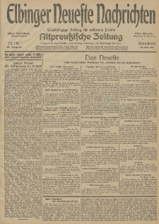 Elbinger Neueste Nachrichten, Nr. 139 Sonnabend 23 Mai 1914 66. Jahrgang