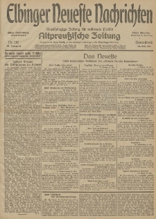 Elbinger Neueste Nachrichten, Nr. 139 Sonnabend 23 Mai 1914 66. Jahrgang