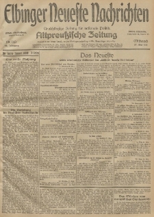Elbinger Neueste Nachrichten, Nr. 143 Mittwoch 27 Mai 1914 66. Jahrgang