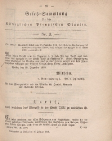 Gesetz-Sammlung für die Königlichen Preussischen Staaten, 16. Februar, 1864, nr. 3.