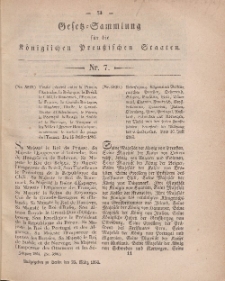 Gesetz-Sammlung für die Königlichen Preussischen Staaten, 23. März, 1864, nr. 7.