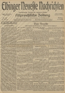 Elbinger Neueste Nachrichten, Nr. 145 Freitag 29 Mai 1914 66. Jahrgang