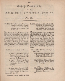 Gesetz-Sammlung für die Königlichen Preussischen Staaten, 22. Juli, 1864, nr. 26.