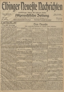 Elbinger Neueste Nachrichten, Nr. 148 Dienstag 2 Juni 1914 66. Jahrgang
