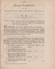 Gesetz-Sammlung für die Königlichen Preussischen Staaten, 17. Dezember, 1864, nr. 46.