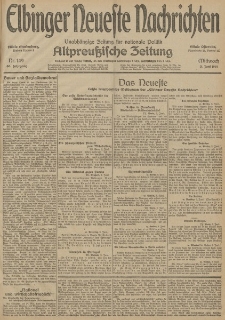 Elbinger Neueste Nachrichten, Nr. 149 Mittwoch 3 Juni 1914 66. Jahrgang