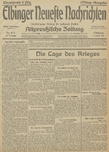 Nr. 5 Mittwoch 6 Januar 1915 67. Jahrgang