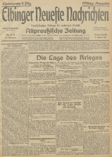 Nr. 8 Sonnabend 9 Januar 1915 67. Jahrgang