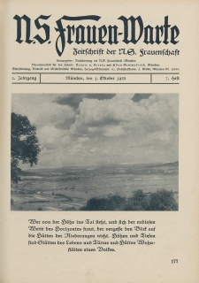 N.S. Frauen-Warte : Zeitschrift der N. S. Frauenschaft, 2.Jahrgang 1933, 1. Oktober, H. 7