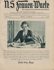 N.S. Frauen-Warte : Zeitschrift der N. S. Frauenschaft, 3.Jahrgang 1934, 2. Juli, H. 2