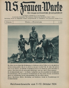 N.S. Frauen-Warte : Zeitschrift der N. S. Frauenschaft, 3.Jahrgang 1934, 1. Oktober, H. 8