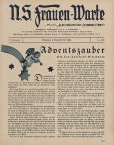 N.S. Frauen-Warte : Zeitschrift der N. S. Frauenschaft, 3.Jahrgang 1934, 1. Dezember, H. 12
