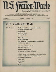 N.S. Frauen-Warte : Zeitschrift der N. S. Frauenschaft, 3.Jahrgang 1935, 2. Januar, H. 16