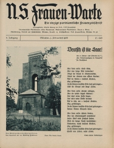 N.S. Frauen-Warte : Zeitschrift der N. S. Frauenschaft, 3.Jahrgang 1935, 1. Februar, H. 17