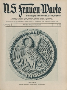 N.S. Frauen-Warte : Zeitschrift der N. S. Frauenschaft, 4.Jahrgang 1935, 1. September, H. 5
