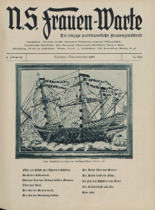 N.S. Frauen-Warte : Zeitschrift der N. S. Frauenschaft, 4.Jahrgang 1935, 2. September, H. 6