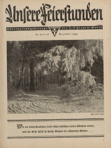 N.S. Frauen-Warte : Zeitschrift der N. S. Frauenschaft (Unsere Feierstunden)