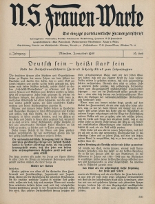 N.S. Frauen-Warte : Zeitschrift der N. S. Frauenschaft, 4.Jahrgang 1936, 2. Januar, H. 16