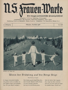 N.S. Frauen-Warte : Zeitschrift der N. S. Frauenschaft, 4.Jahrgang 1936, 1. April, H. 21