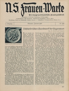 N.S. Frauen-Warte : Zeitschrift der N. S. Frauenschaft, 4.Jahrgang 1936, 1. Juni, H. 26
