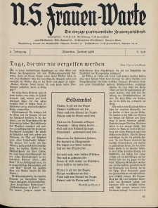 N.S. Frauen-Warte : Zeitschrift der N. S. Frauenschaft, 5.Jahrgang, 2. Juli 1936, H. 3