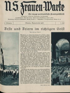 N.S. Frauen-Warte : Zeitschrift der N. S. Frauenschaft, 5.Jahrgang, 2. September 1936, H. 7