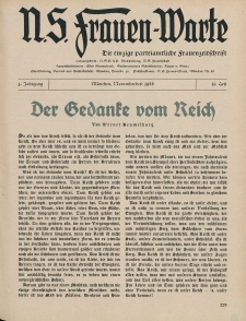 N.S. Frauen-Warte : Zeitschrift der N. S. Frauenschaft, 5.Jahrgang, 1. November 1936, H. 11