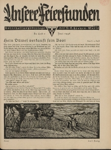 N.S. Frauen-Warte : Zeitschrift der N. S. Frauenschaft (Unsere Feierstunden : Heft 1)