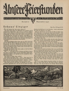 N.S. Frauen-Warte : Zeitschrift der N. S. Frauenschaft (Unsere Feierstunden : Heft 7)