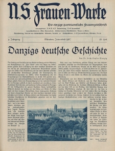 N.S. Frauen-Warte : Zeitschrift der N. S. Frauenschaft, 5.Jahrgang, 1. Januar 1937, H. 15