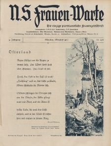 N.S. Frauen-Warte : Zeitschrift der N. S. Frauenschaft, 5.Jahrgang, 2. März 1937, H. 20