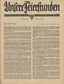N.S. Frauen-Warte : Zeitschrift der N. S. Frauenschaft (Unsere Feierstunden : Heft 16)