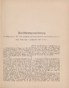 Pastoralblatt für die Diözese Ermland, 31.Jahrgang,(Ausführungsverordung zum Gesetz vom 2. Juli 1898)