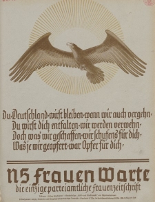 N.S. Frauen-Warte : Zeitschrift der N. S. Frauenschaft, 6.Jahrgang 1937, 1. November, H. 9
