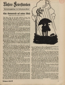 N.S. Frauen-Warte : Zeitschrift der N. S. Frauenschaft (Unsere Feierstunden- Beilage zu Heft 4)