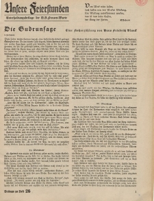 N.S. Frauen-Warte : Zeitschrift der N. S. Frauenschaft (Unsere Feierstunden- Beilage zu Heft 26)