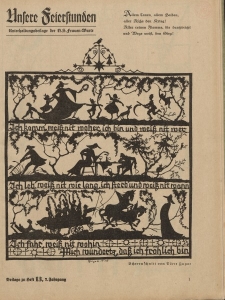 N.S. Frauen-Warte : Zeitschrift der N. S. Frauenschaft (Ansere Feierstunden : Beilage zu Heft 13)