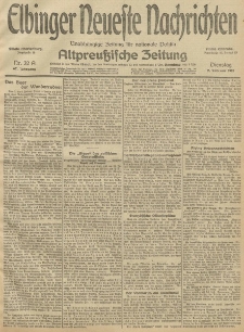 Elbinger Neueste Nachrichten, Nr. 32 Dienstag 02 Februar 1915 67. Jahrgang