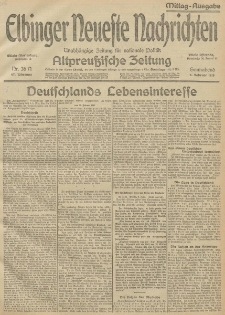 Elbinger Neueste Nachrichten, Nr.36 Sonnabend 06 Februar 1915 67. Jahrgang