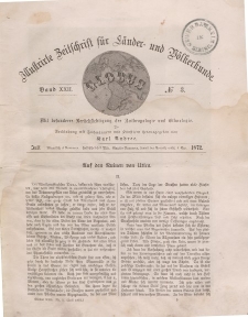 Globus. Illustrierte Zeitschrift für Länder...Bd. XXII, Nr.3, Juli 1872