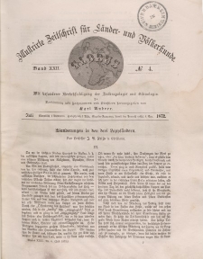 Globus. Illustrierte Zeitschrift für Länder...Bd. XXII, Nr.4, Juli 1872