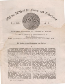 Globus. Illustrierte Zeitschrift für Länder...Bd. XXII, Nr.5, August 1872