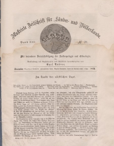 Globus. Illustrierte Zeitschrift für Länder...Bd. XXII, Nr.21, Dezember 1872
