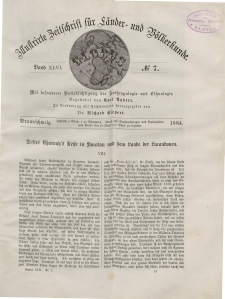 Globus. Illustrierte Zeitschrift für Länder...Bd. XLVI, Nr.7, 1884