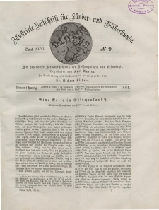 Globus. Illustrierte Zeitschrift für Länder...Bd. XLVI, Nr.9, 1884