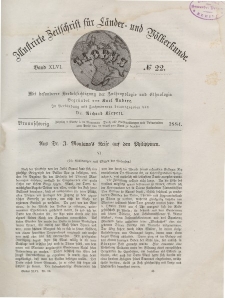 Globus. Illustrierte Zeitschrift für Länder...Bd. XLVI, Nr.22, 1884