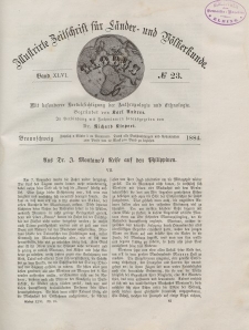 Globus. Illustrierte Zeitschrift für Länder...Bd. XLVI, Nr.23, 1884