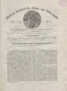 Globus. Illustrierte Zeitschrift für Länder...Bd. XLVIII, Nr.1, 1885