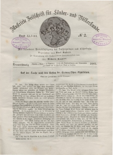 Globus. Illustrierte Zeitschrift für Länder...Bd. XLVIII, Nr.2, 1885