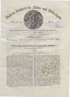 Globus. Illustrierte Zeitschrift für Länder...Bd. XLVIII, Nr.5, 1885